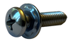 2-56 x 1/4 Phillips Pan Square Cone 410 Stainless Sems Fully Threaded 18-8 Stainless Steel-Bolt Demon