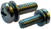6-32 x 3/4 Phillips Pan Square Cone Sems Fully Threaded Zinc-Bolt Demon