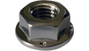 M8-1.25 DIN6923 Metric Hex Flange Nut Non Serrated 316 Stainless Steel-Bolt Demon