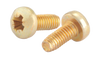 M2.5-0.45 x 6 DIN 7500C Metric Type Z Pan Thread Rolling Screw Zinc Yellow Bake And Wax-Bolt Demon