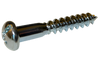 14-10 x 1 1/2 Combination (phil/slot) Drive Round Head Full Body 2/3 Thread Wood Screw Zinc-Bolt Demon