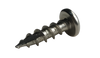 10 x 3/4 Phillips Pan Deep Thread Wood Screw Type 17 Full Thread Steel Nickel Finish-Bolt Demon