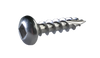 6-13 x 1/2 Square Drive Pan Head Deep Thread Screw Type 17 Full Thred 18-8 Stainless Steel-Bolt Demon