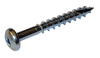 7-12 x 1 1/2 Square Drive Pan Head Deep Thread Screw Type 17 2/3 Thread Zinc-Bolt Demon