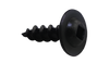 10-9 x 1 Square Drive Round Washer Head Deep Thread Wood Screw Full Thread Black Oxide-Bolt Demon