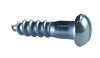 4-22 x 7/8 Slotted Round Full Body Wood Screw Zinc-Bolt Demon