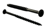 9 x 2 1/2 6 lobe Flat w/Nibs Deep Thread Wood Screw Type 17 2/3 Thread Black Oxide-Bolt Demon