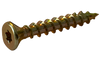 6-13 x 1 6-Lobe Flat Nibs Coarse Thread Type 17 Exterior Screw Full Thread Zinc Yellow-Bolt Demon