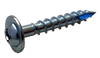 10-9 x 1 1/4 Square Phillips Drive Round Washer Deep Thread Type17 2/3 Thread Zinc-Bolt Demon