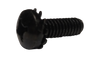 8-32 x 1/2 Phillips Pan External Sems Machine Screw Fully Threaded Black Zinc-Bolt Demon