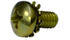 1/4-20 x 1/2 Phillips Pan External Sems Machine Screw Fully Threaded Zinc Yellow-Bolt Demon