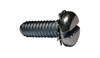10-24 x 3/8 Slotted Pan External Sems Machine Screw Fully Threaded Zinc-Bolt Demon