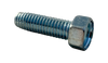 10-32 x 1/2 Unslotted Indented Hex Thread Cutting Screw Type F Fully Threaded Zinc-Bolt Demon