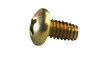 8-32 x 5/16 Phillips Pan Thread Cutting Screw Type F Fully Threaded Zinc Yellow And Bake-Bolt Demon