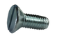 6-32 x 3/8 Slotted Flat Thread Cutting Screw Type F Fully Threaded Zinc-Bolt Demon