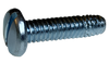 2-56 x 1/4 Slotted Pan Thread Cutting Screw Type F Fully Threaded Zinc-Bolt Demon