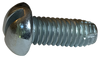 8-32 x 1/2 Slotted Round Thread Cutting Screw Type F Fully Threaded Zinc-Bolt Demon