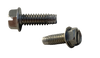 12-24 x 3/4 Slotted Indented Hex Washer Thread Cutting Screw Type F Fully Thread 18-8 Stain-Bolt Demon