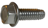 12-24 x 3/4 Unslotted Ind Hex Washer Thread Cutting Screw Type F Full Thread 410 Stainless-Bolt Demon