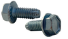 8-32 x 1/2 Unslot Ind Hex Washer Serrated Thread Cutting Scr Type F Full Thrd Zinc & Bake-Bolt Demon