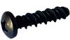 4-24 x 1/4#3HD Phillips Pan High Low Screw Fully Threaded Black Oxide-Bolt Demon