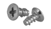 4-24 x 1/4 Phillips Flat Undercut High Low Screw Fully Threaded 18-8 Stainless Steel-Bolt Demon