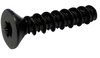 6-19 x 3/4 6-Lobe Flat High Low Screw Fully Threaded Black Zinc-Bolt Demon