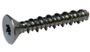 4-24 x 3/8 6-Lobe Flat High Low Screw Fully Threaded Zinc-Bolt Demon