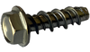 4-24 x 1/4 #3HD Unslot Indented Hex Washer High Low Screw Fully Threaded 410 Stainless Steel-Bolt Demon