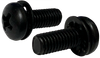 6-32 x 1/4 Phillips Pan Internal Sems Machine Screw Fully Threaded Black Oxide-Bolt Demon