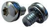 1/4-20 x 3/8 Six Lobe Pan Head Internal Tooth Sems Machine Screw Fully Threaded Zinc-Bolt Demon