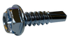 8-18 x 1/2 Combination(Slot/Phil) Hex Washer Self Drill Screw Full Thread Zinc & Bake-Bolt Demon
