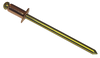 1/8 x .06-.12 Copper Rivet with Brass Mandrel-Bolt Demon