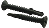 8-18 x 1 1/4 Phillips Flat with Nibs and Wings Self Drill Screw Full Thread Ceramic Green-Bolt Demon