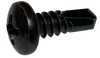 8-18 x 3/8 Phil Pan Full Thread Self Drill Screw Black Oxide-Bolt Demon