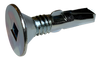 12-24 x 1 Square Drive Wafer Head Self Drill Screw #4 Point w/Wings Full Thread Zinc-Bolt Demon