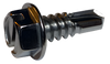10-16 x 3/4 Slotted Indented Hex Washer Full Thread Self Drill Screw 18-8 Stain Steel-Bolt Demon