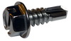 1/4-14 x 1 Slot Indented Hex Washer Self Drilling Screw Full Thread 410 Stainless Steel-Bolt Demon