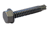 6-20 x 5/8 Unslotted Indent Hex Washer Self Drill Screw Full Thread 18-8 Stainless Steel-Bolt Demon