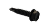 8-18 x 1/2 Unslot Indented Hex Washer Self Drilling Screw Full Thread Black Zinc-Bolt Demon