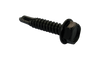 1/4-14 x 1 Unslotted Indented Hex Washer Full Thread Self Drilling Screw Black Oxide-Bolt Demon