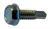 1/4-20 x 1/2 Unslotted Hexwasher Self Drilling Screw Full Thread Machine Screw Zinc & Bake-Bolt Demon