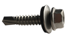 8-18 x 1/2 Unslot HWH w/Bond NEO EPDM 18-8 Washer Self Drill Scr Full Thrd 410 Stainless-Bolt Demon