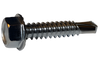 8-18 x 1/2 Unslotted Hexwasher Serrated Self Drilling Screw Full Thred 18-8 Stainless Steel-Bolt Demon