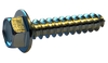5/16-9 x 1 5/8 A/F .428-.437 Head Hgt .200-.230 Unslot Indent Hexwash Lag Screw Full Thread Zinc-Bolt Demon