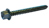 5/16-9 x 3 A/F .428-.437 Head Hgt .300-.312 Unslot Indent Hexwash Lag Screw Full Thread Zinc-Bolt Demon