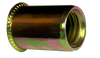 3/8-16-.200 Small Head Rivet Nut Steel Zinc Yellow Dichromate Non-Ribbed-Bolt Demon