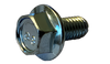 M5-0.8 x 16 Metric DIN 6921 Class 8.8 Indent Hex Flanged Washer Serrated Screw Full Thd Zinc-Bolt Demon