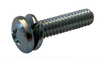 M2-0.4 x 5 ISO 7045 Phillips Pan Split Washer Sems Machine Screw Full Thread Zinc-Bolt Demon