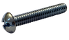 6-32 x 1/4 Combination (Phil/Slot) Round Head Fully Threaded Machine Screw Zinc-Bolt Demon